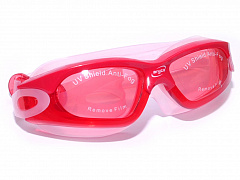 Очки для плавания, с антифогом, материал силикон,  WG61B