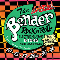 Комплект струн для электрогитары B1046 The Bender Regular, никелированные, 10-46