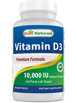 Витаминно-минеральные комплексы Vitamin D3 10000 240капсул