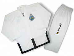 Униформа для тхэквондо ITF (добок) R-BB2 Black belt. SASUNG (160см, белый)