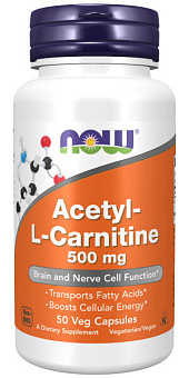 Acetyl L-Carnitine 500мг 50vcaps 