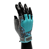 Перчатки для фитнеса женские замш. Q10  NMC-1005