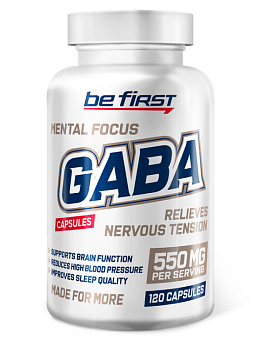 GABA capsules 120caps  Be first купить в Батайсе Be first - цены в интернет-магазине спортивного питания "Медведь"