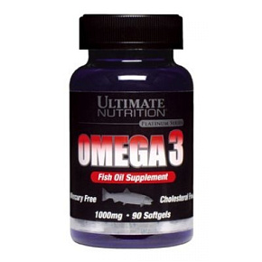 Omega 3 1000мг 90softgels ULTIMATE купить в Батайсе ULTIMATE - цены в интернет-магазине спортивного питания "Медведь"