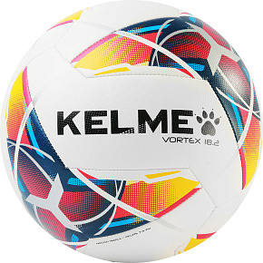 Мяч футб. KELME Vortex 18.2, 9886130-423, р.5, 32п., ТПУ, маш.,сш.,  бело-мультиколор 