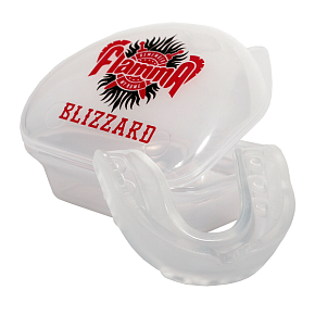 Защита рта (капа) FLAMMA - BLIZZARD COLORLESS с футляром взрослый 11+ MGF-031 прозрачный купить в Батайсе - цены в интернет-магазине спортивных товаров "Медведь"