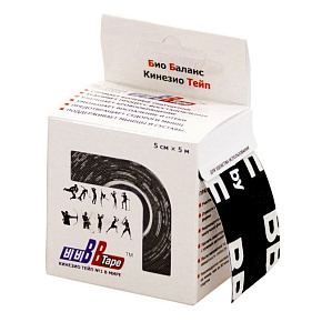 Тейп Кинезио BBTape 5смх5м Лого  купить в Батайсе - цены в интернет-магазине спортивных товаров "Медведь"