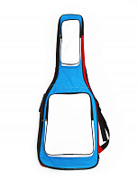Чехол для электрогитары MZ-ChGE-3red/blue/wh, триколор