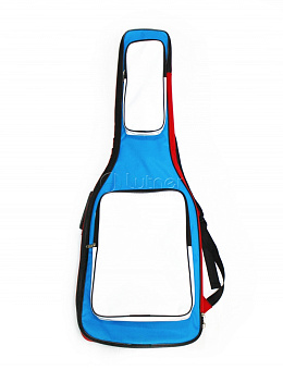 Чехол для электрогитары MZ-ChGE-3red/blue/wh, триколор 