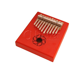 Калимба KMKr-2-RD Escudo, резонаторная, 10 язычков, трапеция, красная 