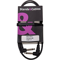 Кабель инструментальный GCLL-076-1 Jack 6.3мм, угл.-Jack6.3мм. угл.1м DNT-59306