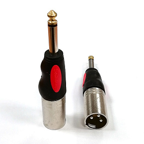 Переходник (разъём переходной) XLR штекер-1/4 моно штекер CXA006 