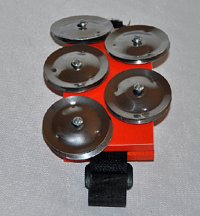 Тамбурин TFF-1 на ногу плоский из ясеня,  