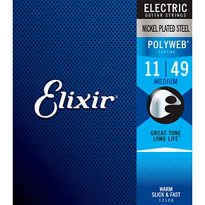 Комплект струн для электрогитары 12100 POLYWEB Medium, 11-49 