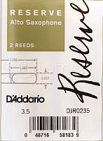 Трости для саксофона DJR0235 Reserve альт, размер 3.5, 2шт, 