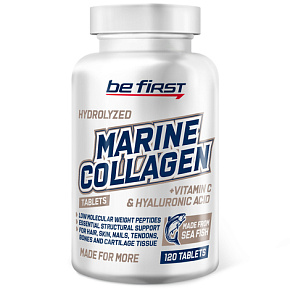 MARINE (Fish) Collagen+hyaluronic acid+vitamin C 120таб. 