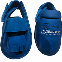 Футы для каратэ WKFappr, BestSport защита стопы 1520WKF (M, красный)