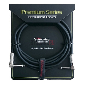 Кабель инструментальный 3м BC343-3M, угловые коннекторы  