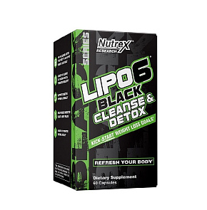 Lipo-6 BLACK CLEANSE&DETOX 60капс.  9130 купить в Батайсе - цены в интернет-магазине спортивного питания "Медведь"