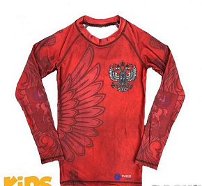Рашгард для MMA Rusco Sport RED HERB детский купить в Батайсе  от  руб - цены в интернет-магазине спортивных товаров "Медведь"