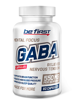 GABA capsules 60caps  Be first купить в Батайсе Be first - цены в интернет-магазине спортивного питания "Медведь"