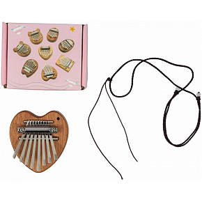 Калимба BEE EK10 из сапеле  8 язычков, форма-сердце DNT-74587 купить в Батайсе, выгодная цена на калимба bee ek10 из сапеле  8 язычков, форма-сердце dnt-74587 в интернет-магазине "Медведь"