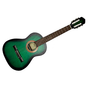 Гитара классическая 3/4 K-Green-3/4 зеленая купить в Батайсе, выгодная цена на гитара классическая 3/4 k-green-3/4 зеленая в интернет-магазине "Медведь"