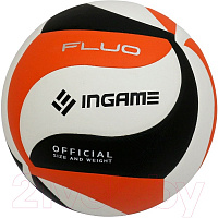 Мяч волейбол. INGAME FLUO IVB-103 черно-бело-оранжевый