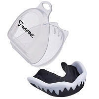 Капа 1-челюстная взрослая INSANE JAGUAR IN23-MG200, ЭВА черный/белый