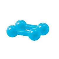 Гантель виниловая Lite Weights 3967EG (1кгx2шт, голубой)