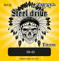 Комплект струн для электрогитары SH-EL Steel Drive, сталь 9-42