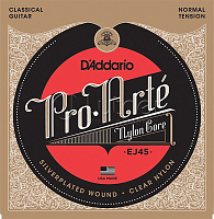 Струны для классической гитары EJ45, Silver, Normal Tension DNT-12750