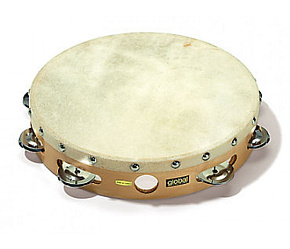 Тамбурин 8" 90531100 Global CG T 8N кожа, 7 пар бубенцов 