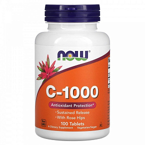 Vitamin C 1000mcg 100tablets 0680 купить в Батайсе - цены в интернет-магазине спортивного питания "Медведь"