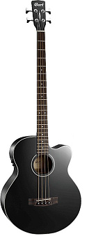 Бас-гитара электро-акустическая AB850F-BK-BAG Acoustic Bass Series, с вырезом, черная 