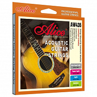 Струны для акустической гитары AW436-XL, шестигранный керн